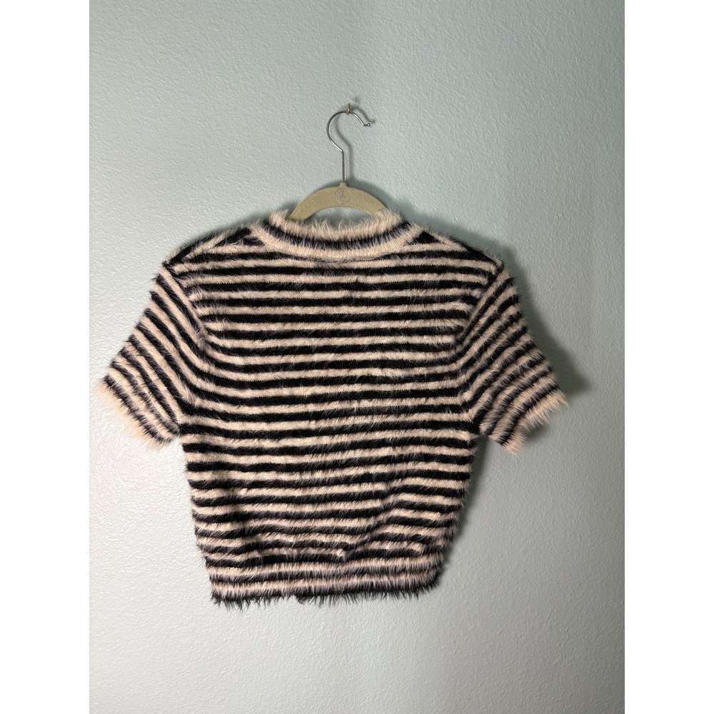 Kimchi blue Amelia Fuzzy Star Cropped Sweater Size L Urban Outfitters - Picture 2 of 6
